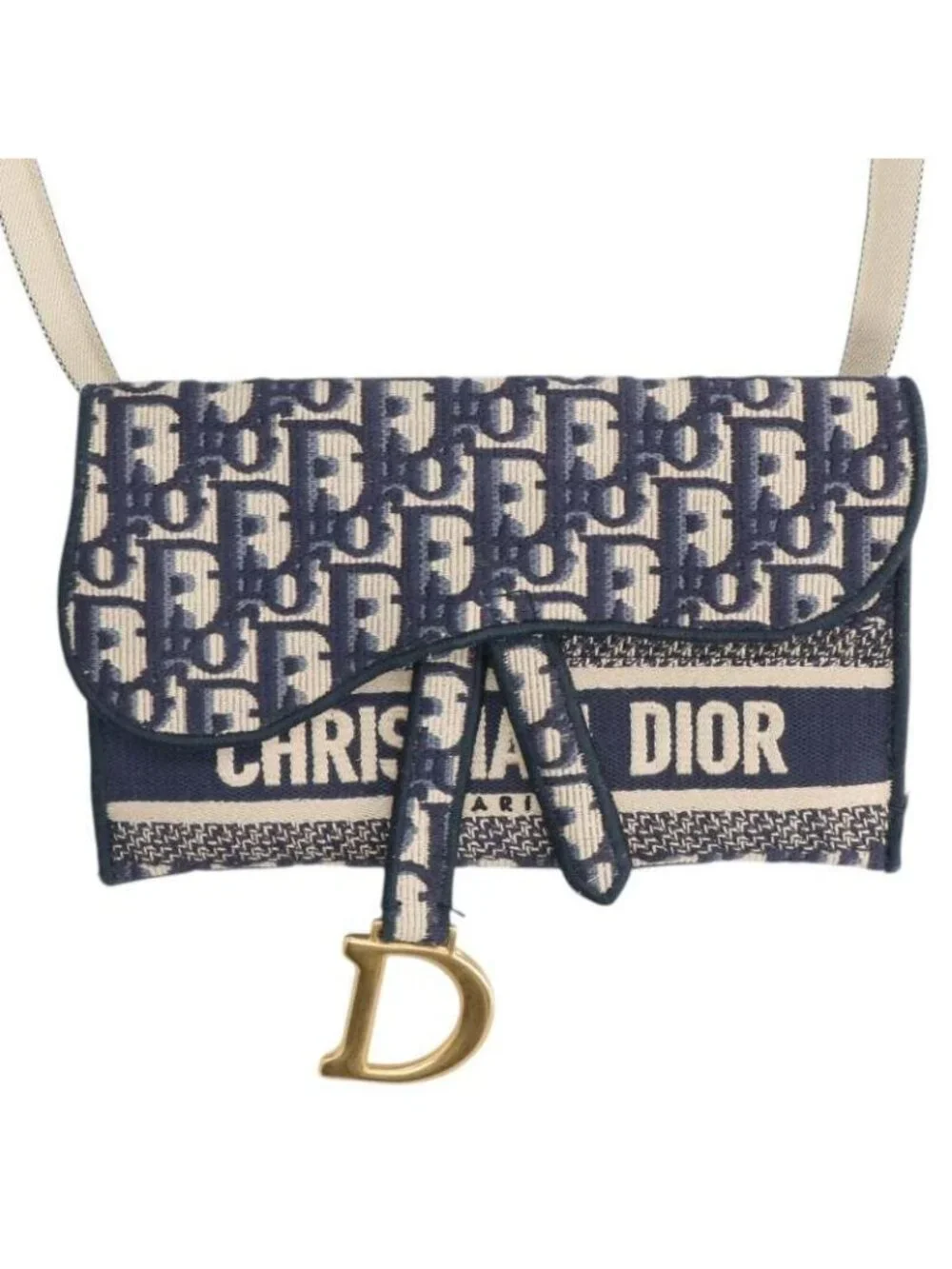 Dior Oblique Saddle Slim Shoulder